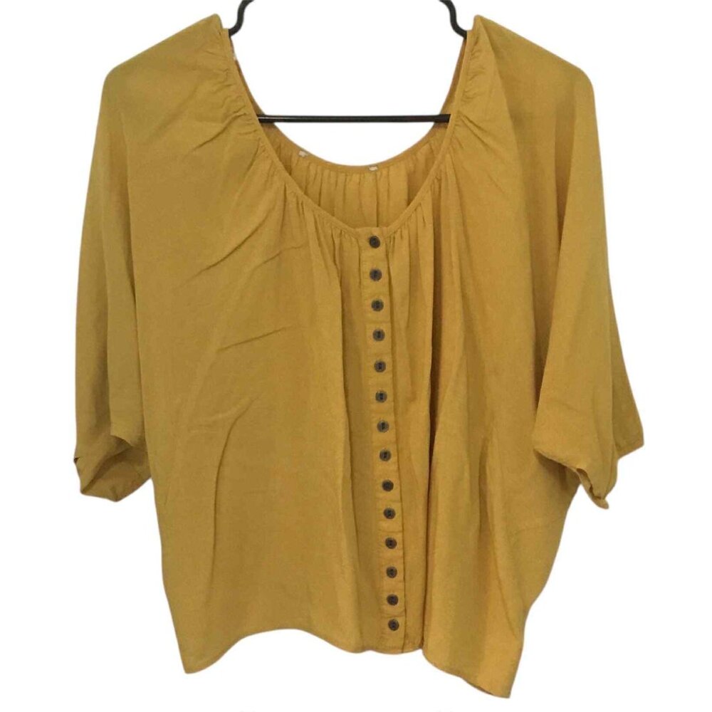 Yellow top Casual and Loose Fitted, Small defect